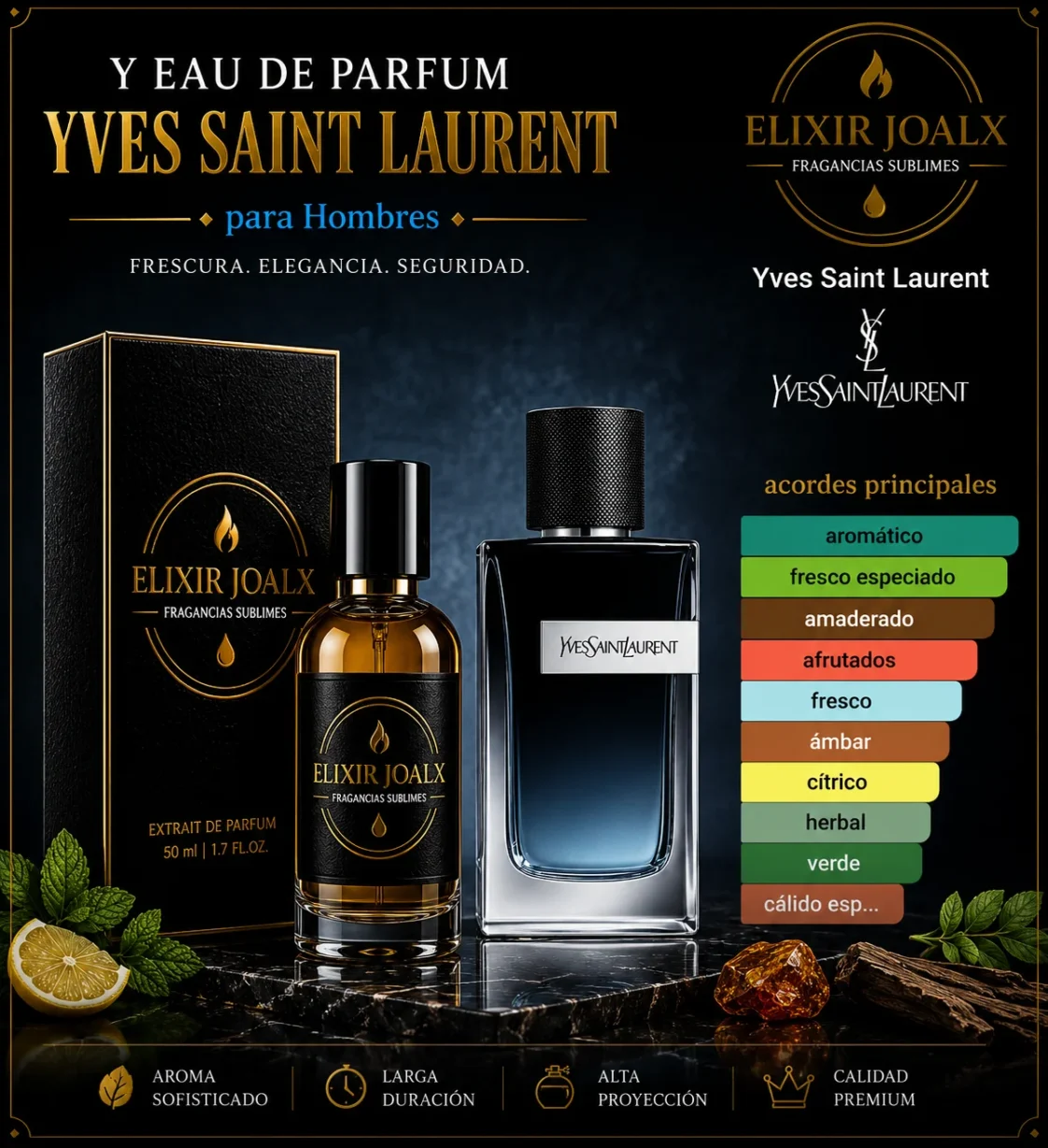 Elixir joalx Y eau – inspirado en Y Eau de Parfum Yves Saint Laurent