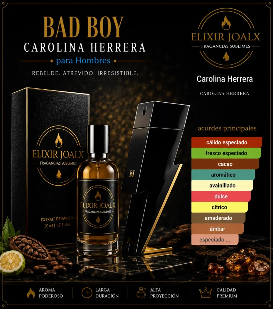 Elixir joalx bad boy – inspirado en Bad Boy Carolina Herrera