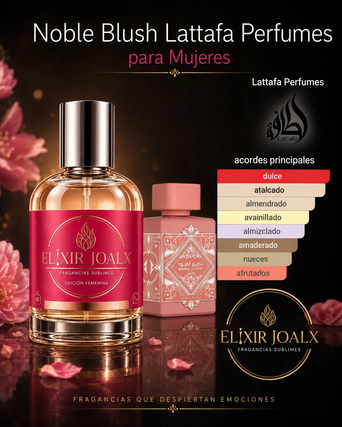 Elixir Joalx Blush – inspirado en Noble Blush Lattafa