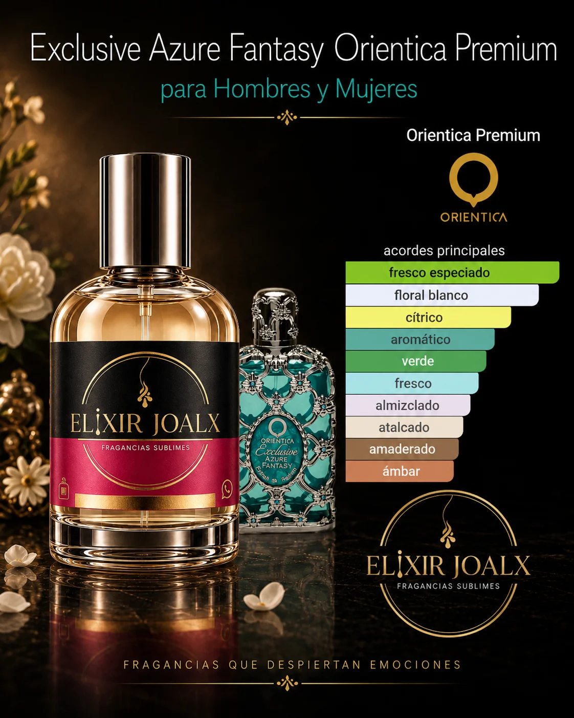 Elixir Joalx Exclu AZU – inspirado en Exclusive Azure Fantasy Orientica