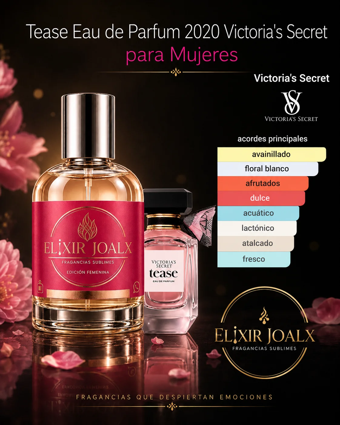 Elixir Joalx Teas – inspirado en Tease Eau de Parfum Victoria Secret
