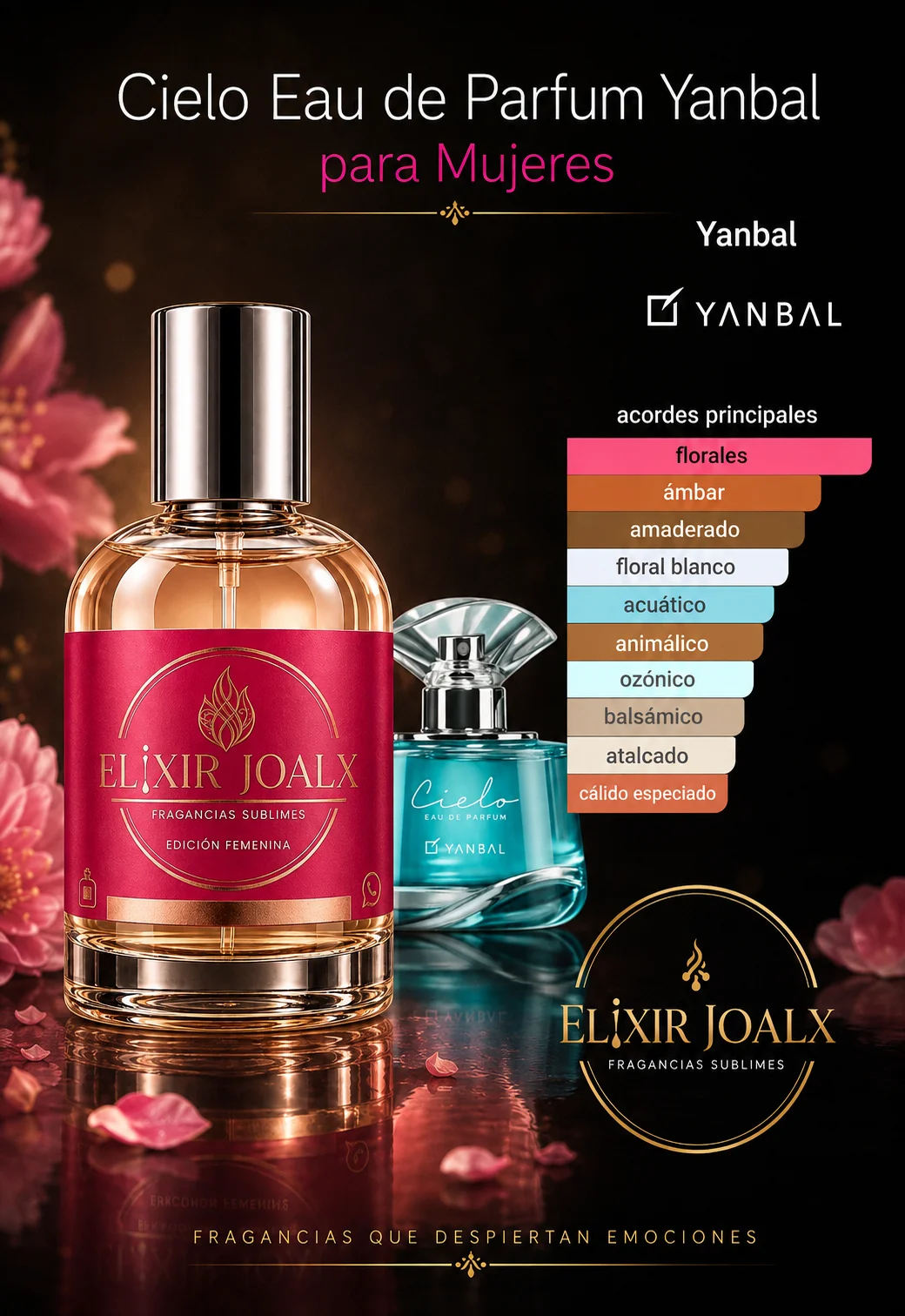 Elixir Joalx Cielo – inspirado en Cielo Eau de Parfum Ynbal
