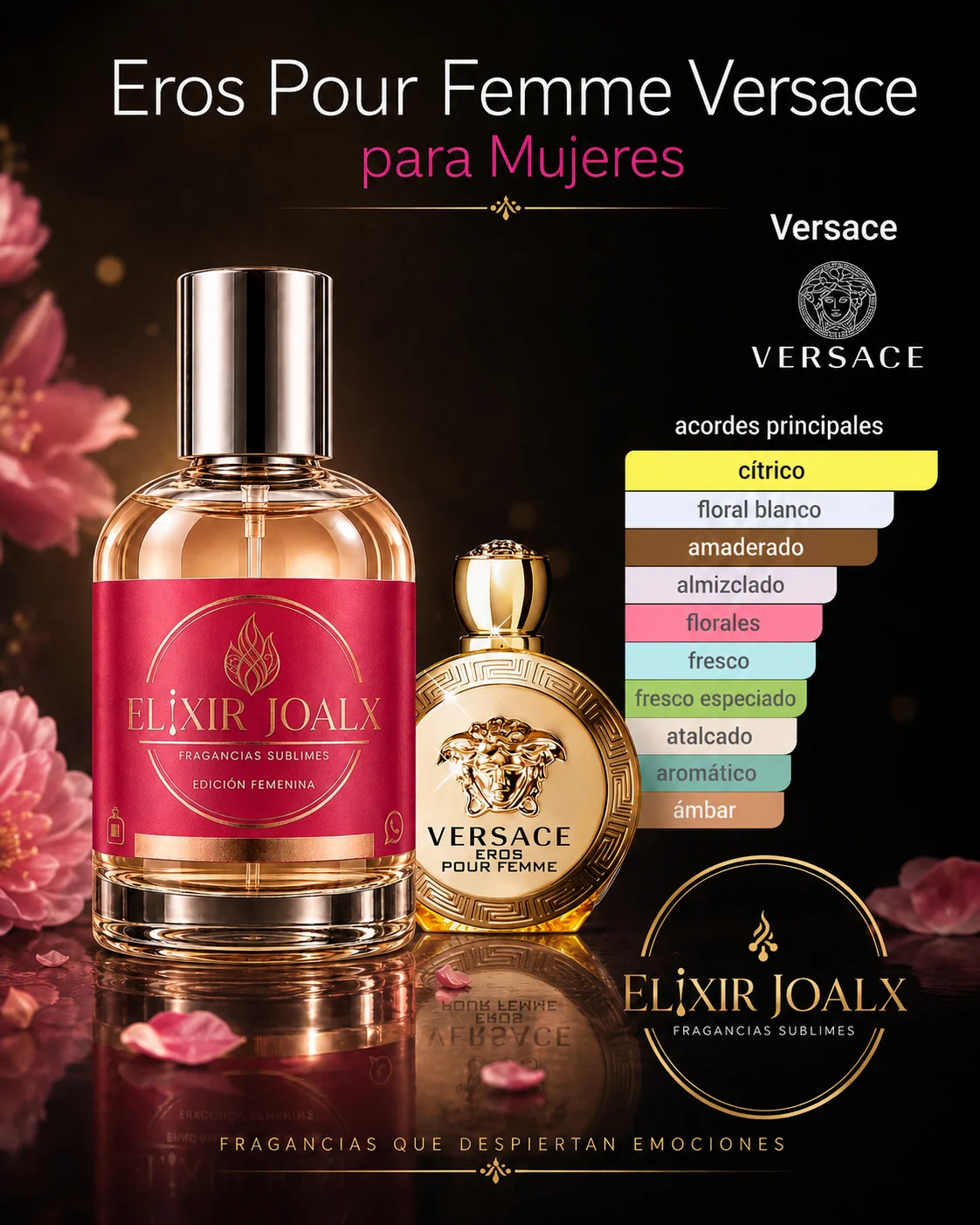 Elixir Joalx Pour Fem – inspirado en Eros Pour Femme Versace