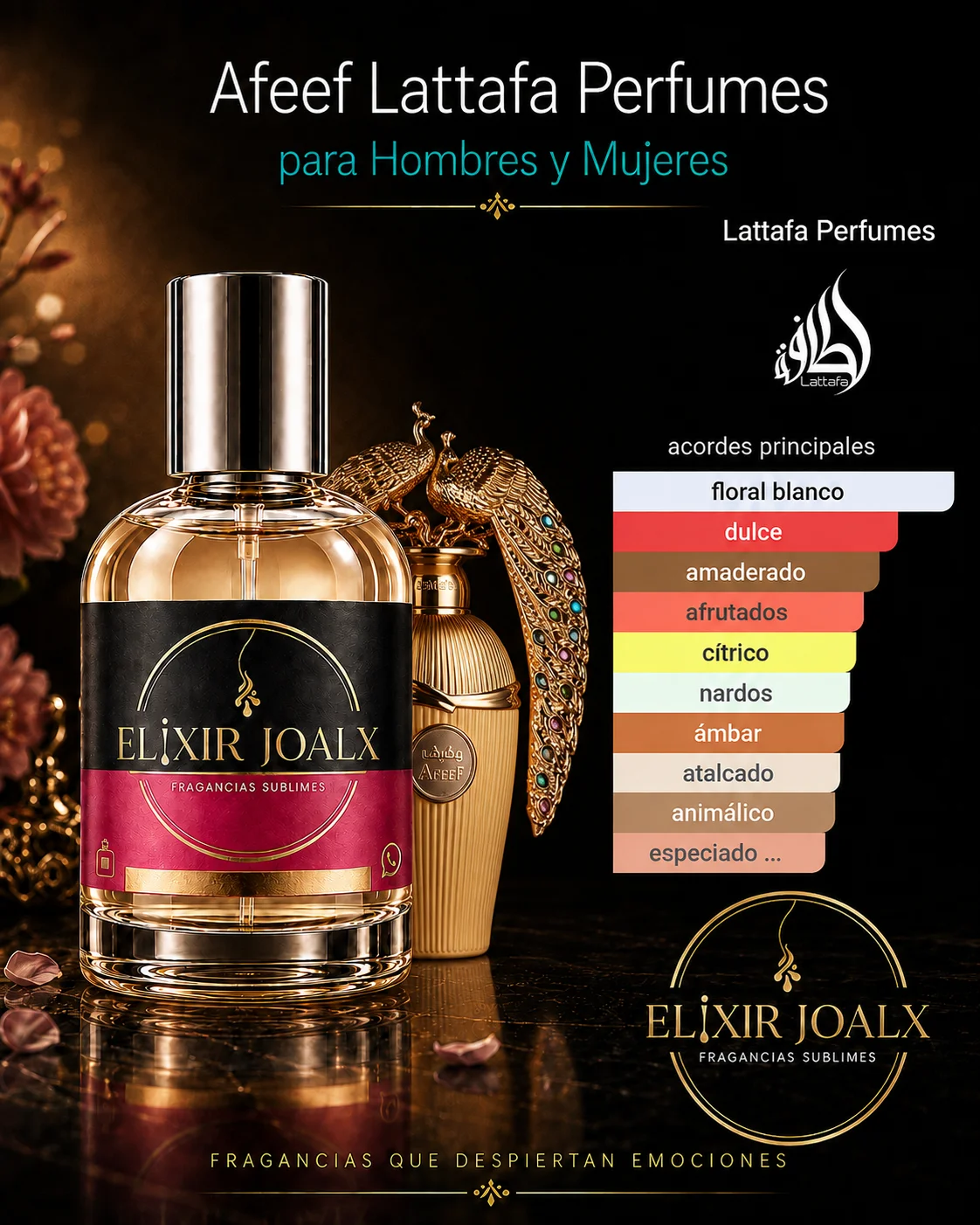 Elixir Joalx Afee – inspirado en Afeef Lattafa