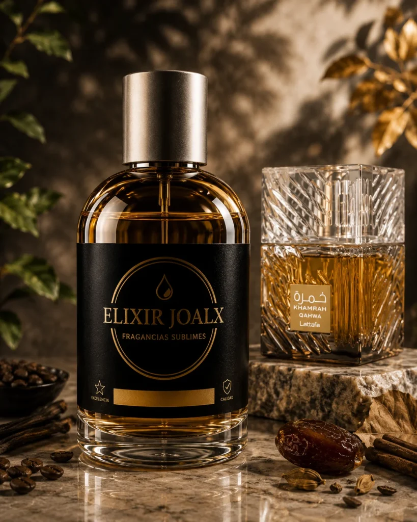 Elixir Joalx qahwa – inspirado en Lattafa Khamrah Qahwa