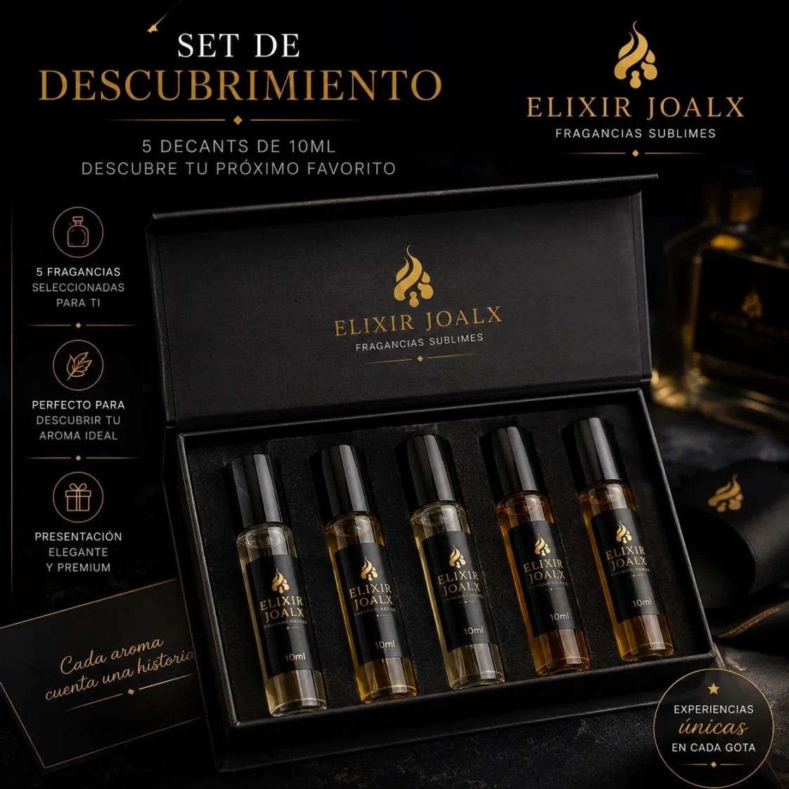 Set de descubrimiento personalizado - Elixir Joalx