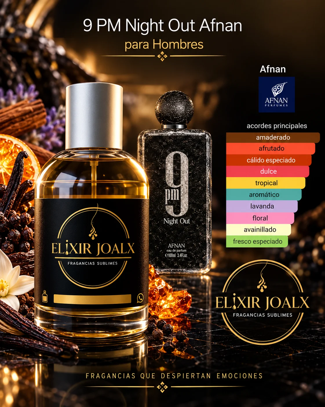 Elixir joalx 9pm night – inspirado en 9PM Night Oud