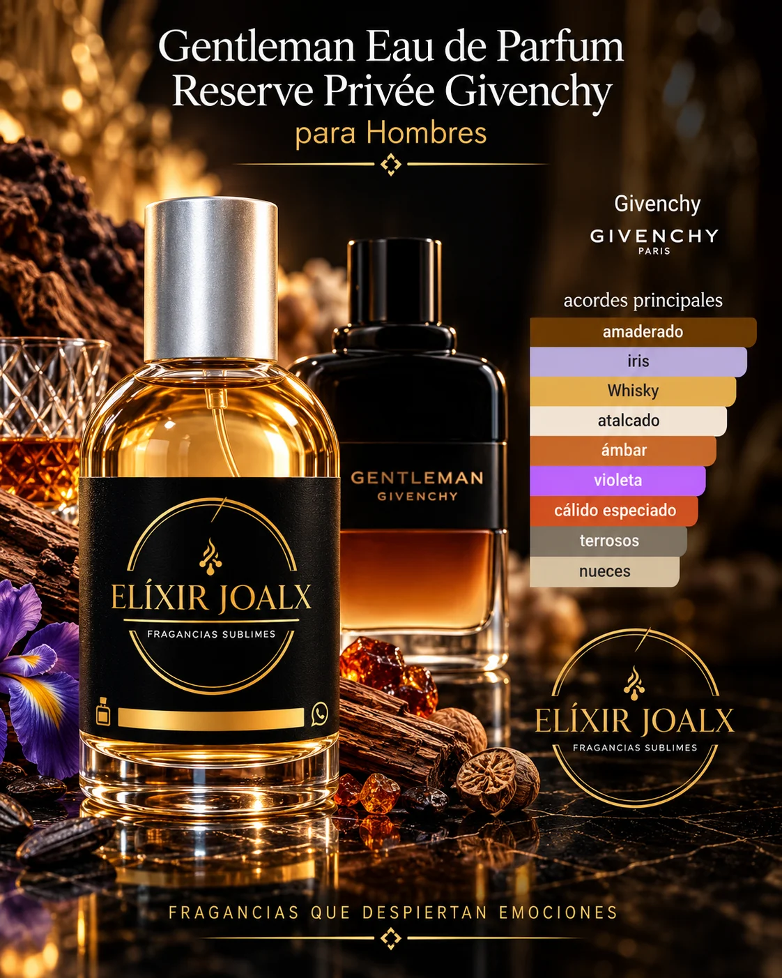 Elixir joalx gentlreser – inspirado en Gentleman Réserve Privée